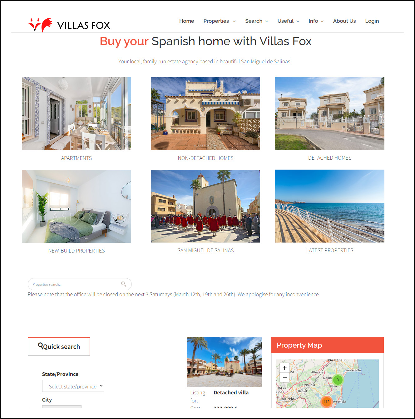 villas fox página web