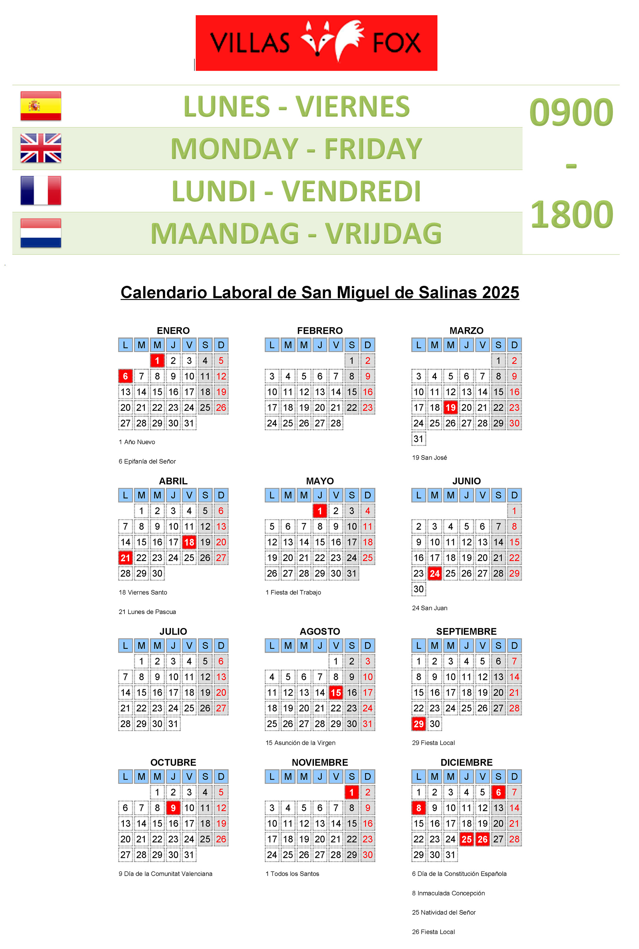 calendario laboral 2025 03120