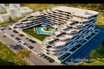 1207, Paradise Resort, San Miguel de Salinas, 2- og 3-roms leiligheter med stor terrasse og garasje