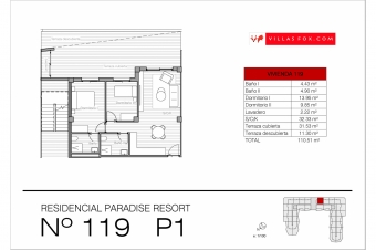 1363, Paradise Resort San Miguel de Salinas 2-bedroom, 2-bathroom apartment