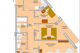 33-San Miguel de Salinas øverste etage luksus 3 værelses lejlighed-01