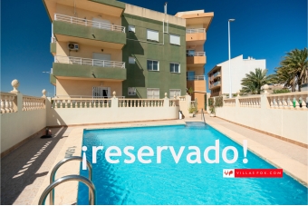 1454, 2-bedroom, 2-bathroom, ground-floor apartment, San Miguel de Salinas town centre