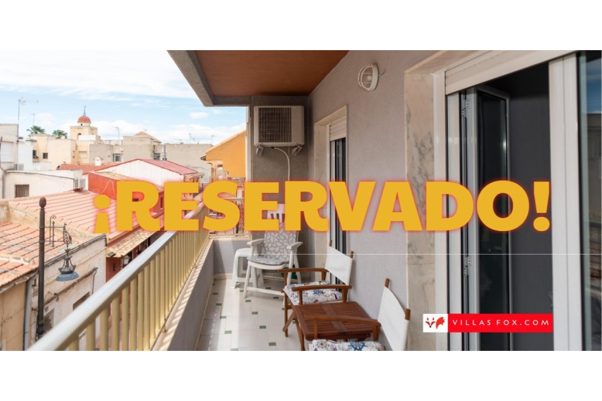 RESERVED!  3-bedroom apartment, San Miguel de Salinas town centre