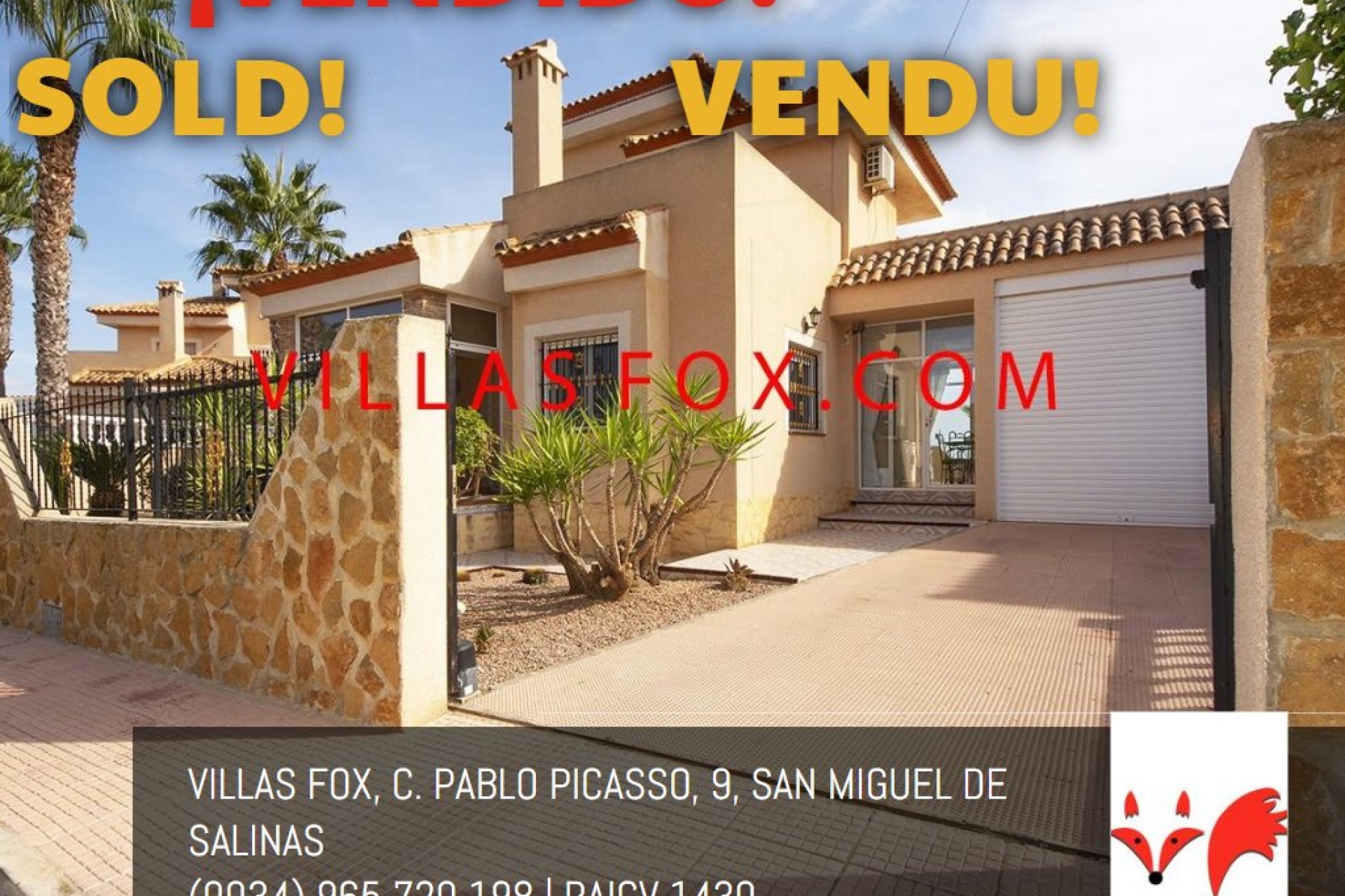 SOLD!  Superb 3 bedroom Torrestrella luxury villa with private pool, San Miguel de Salinas