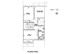 PLAN UPPER FLOOR PLANTA SUPERIOR