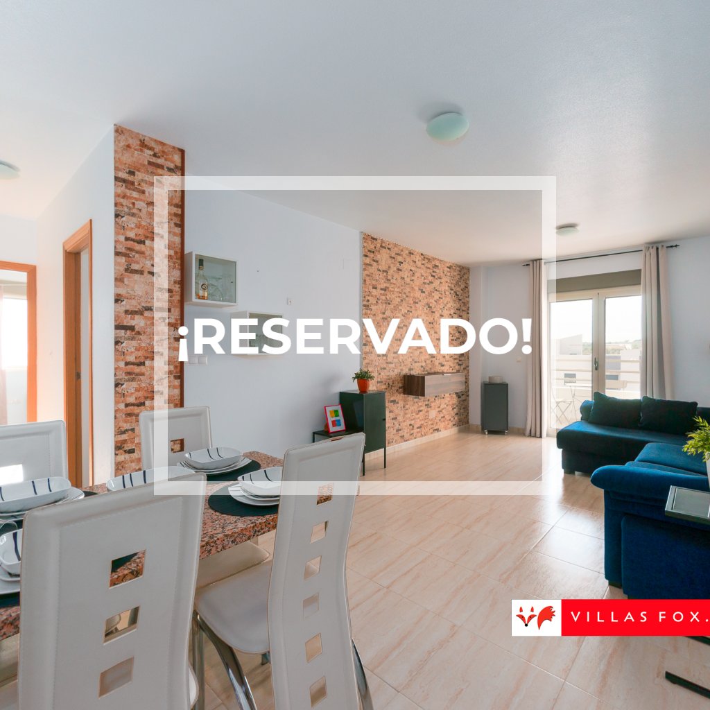 RESERVED! 3rd-floor west-facing 2-bedroom Angelina corner apartment with great views and pool, San Miguel de Salinas