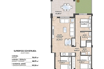 New-build apartments, Mirador de San Miguel, San Miguel de Salinas-37