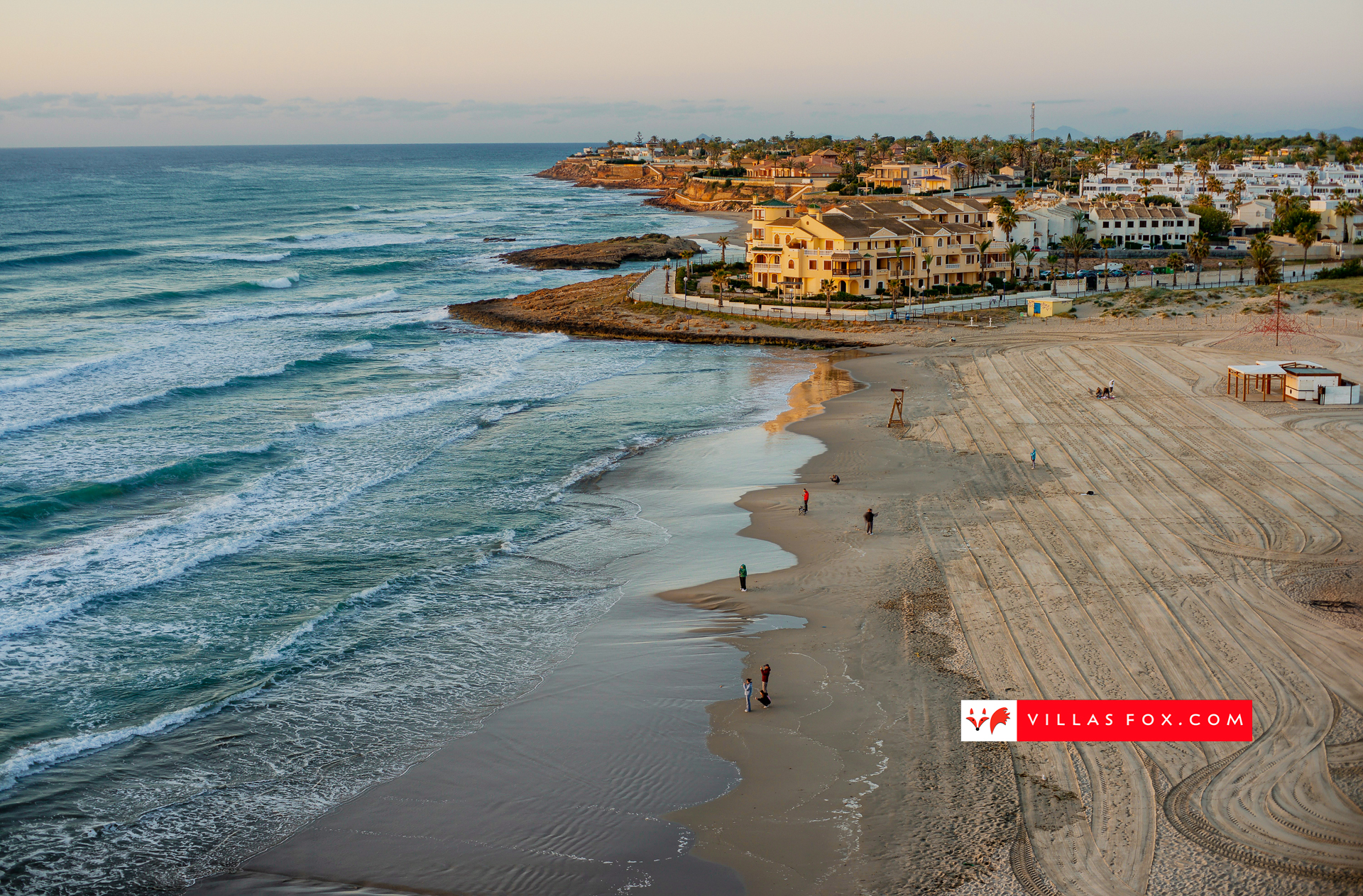 la zenia beach from hotel