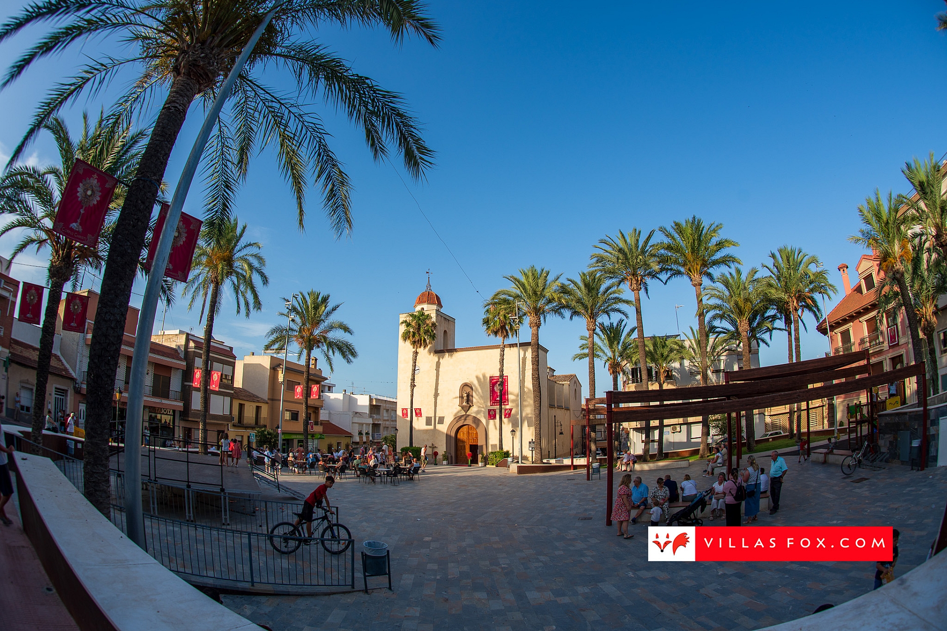 Corpus Christi Fisheye Church Square San Miguel de Salinas