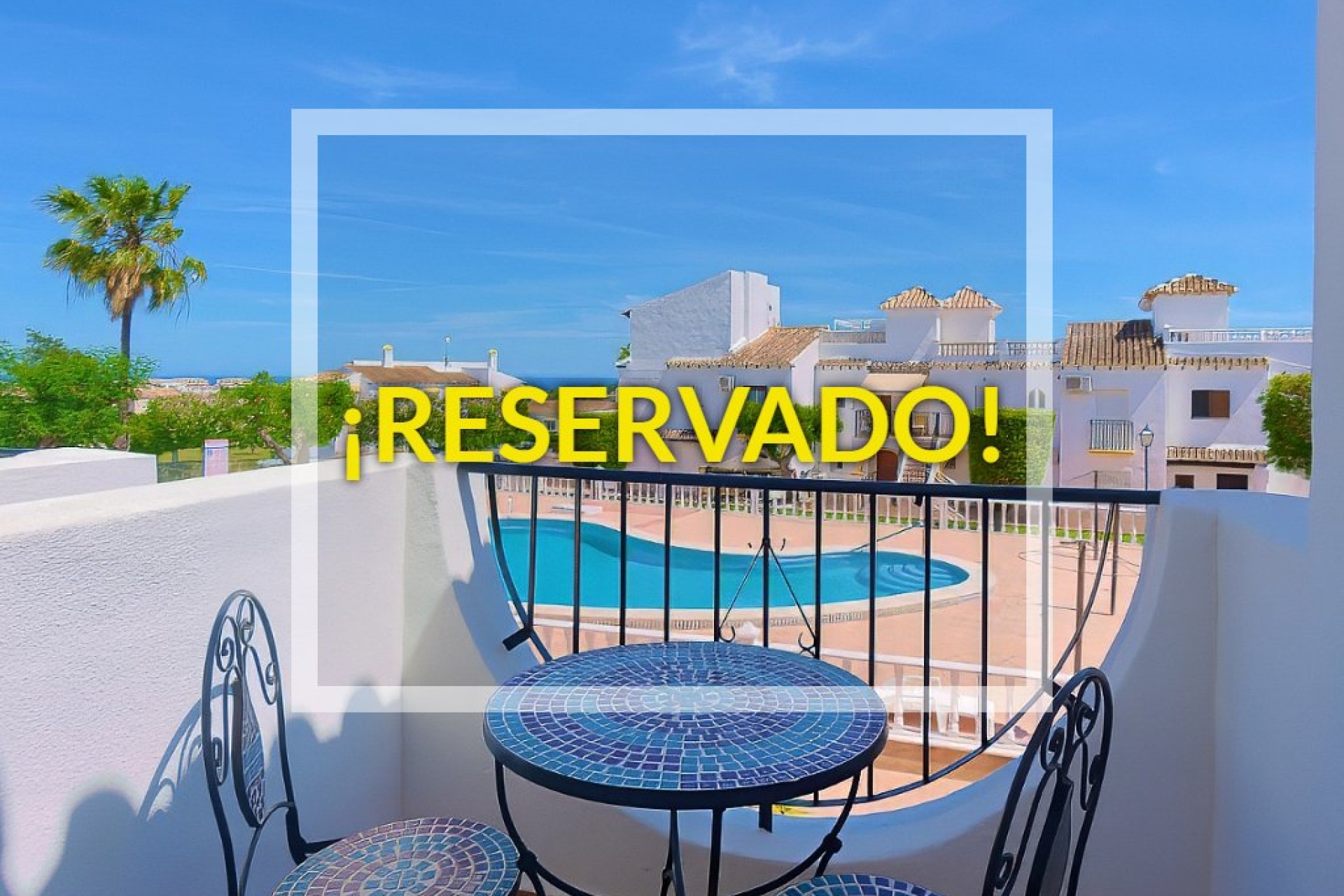 RESERVED!  Mirador del Mediterraneo SE-facing top-floor apartment, views to pool, San Miguel de Salinas