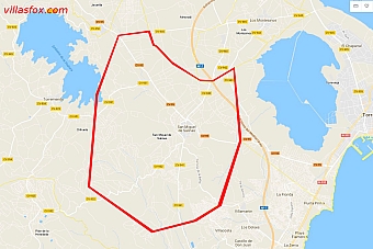 Map of San Miguel de Salinas